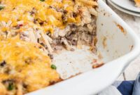 Cheesy Ground Beef and Hashbrown Bake