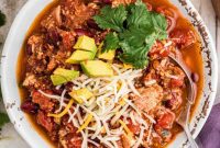 Rich and Hearty Dutch Oven Turkey Chili
