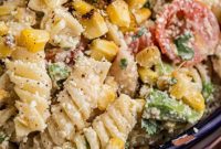 Creamy Street Corn Pasta Salad