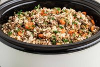 Hearty Crockpot Ground Beef and Carrots
