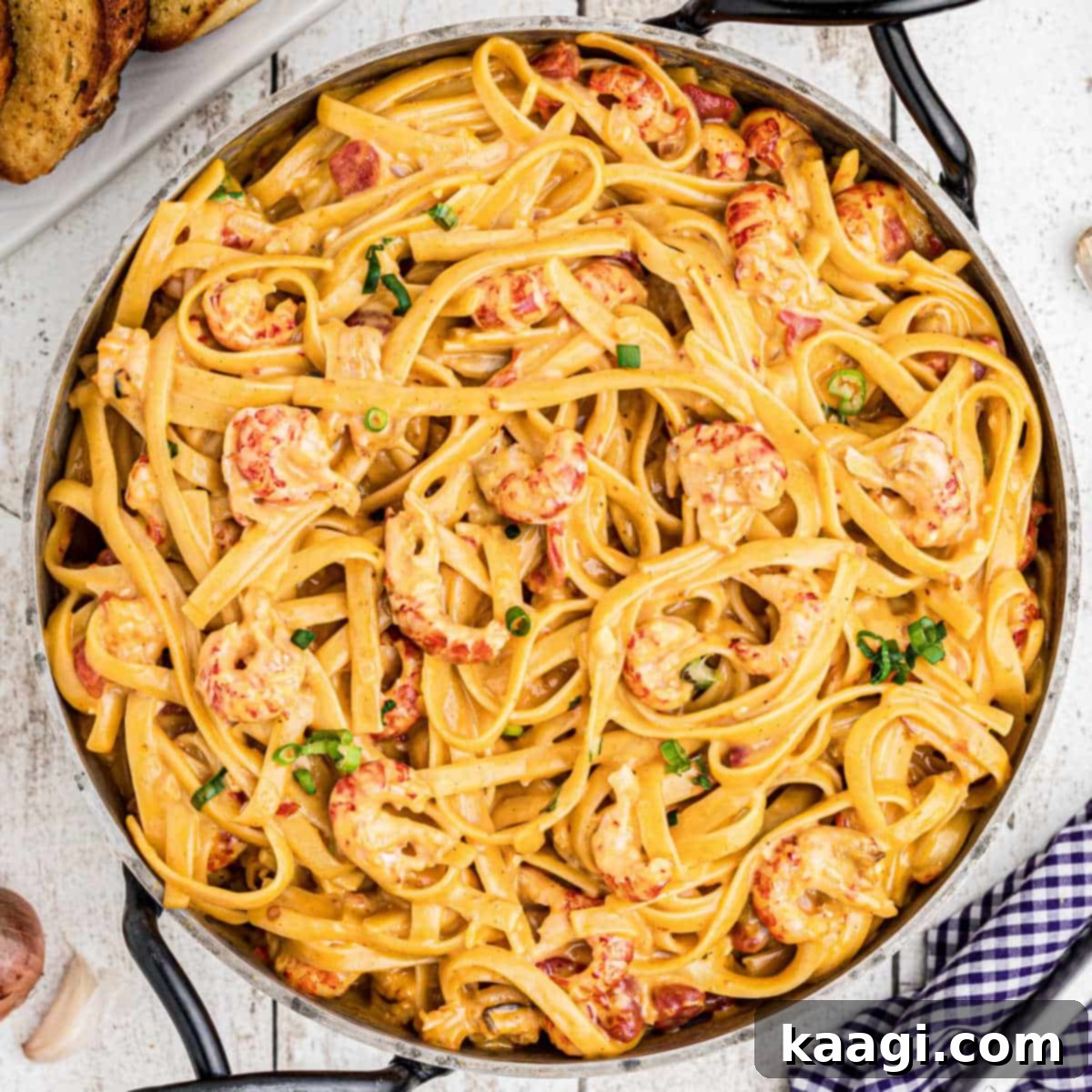 Creamy Cajun Crawfish Fettuccine 1 featured 7370