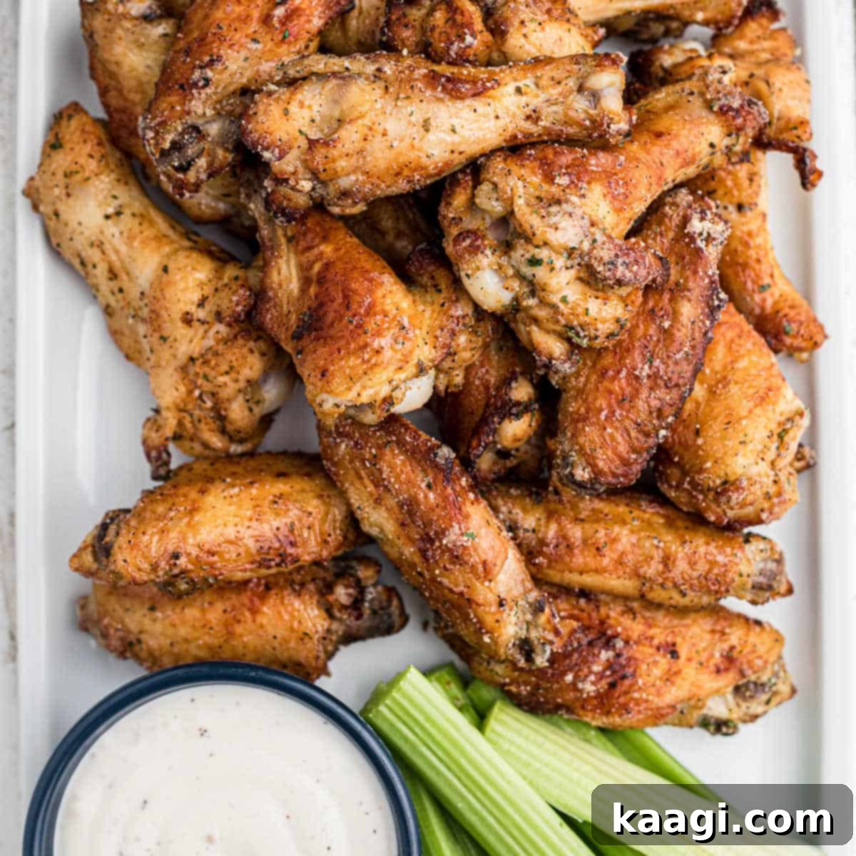 Crispy Air Fryer Ranch Wings 1 featured 8315