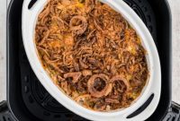 Crispy Air Fryer Green Bean Casserole
