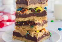 M and M Chocolate Chip Oat Bars