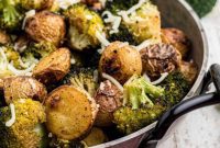 Crispy Roasted Potatoes and Broccoli