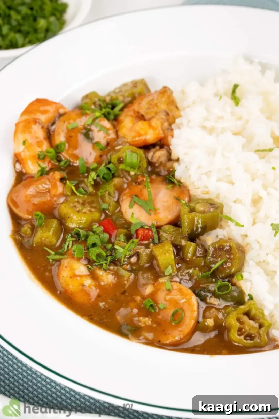 Southern Skillet Classics 24 A rich and flavorful bowl of Easy Seafood Gumbo, brimming with okra and various seafood, a true Louisiana Creole delight.