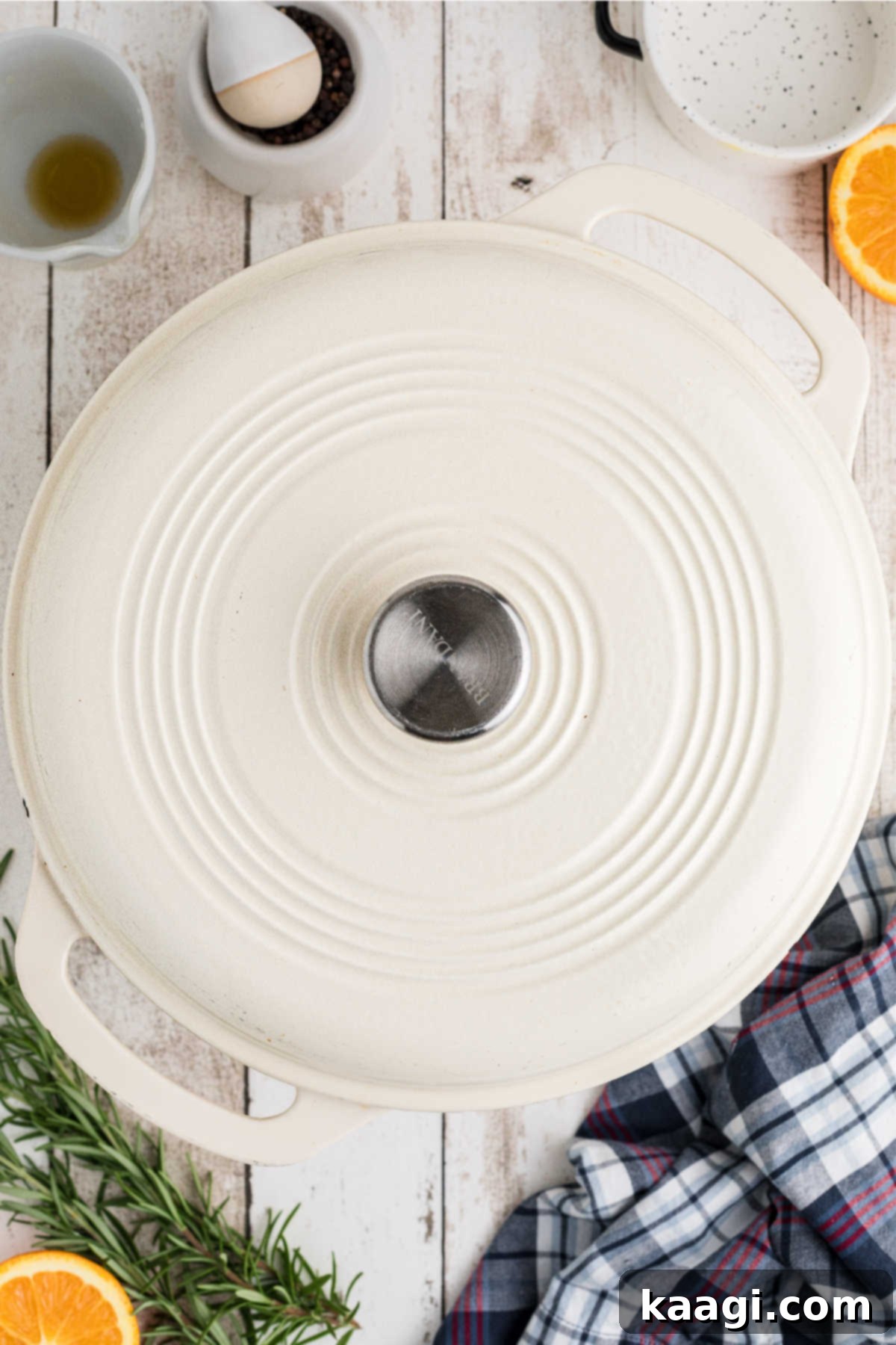 A closed Dutch Oven with its lid securely in place.