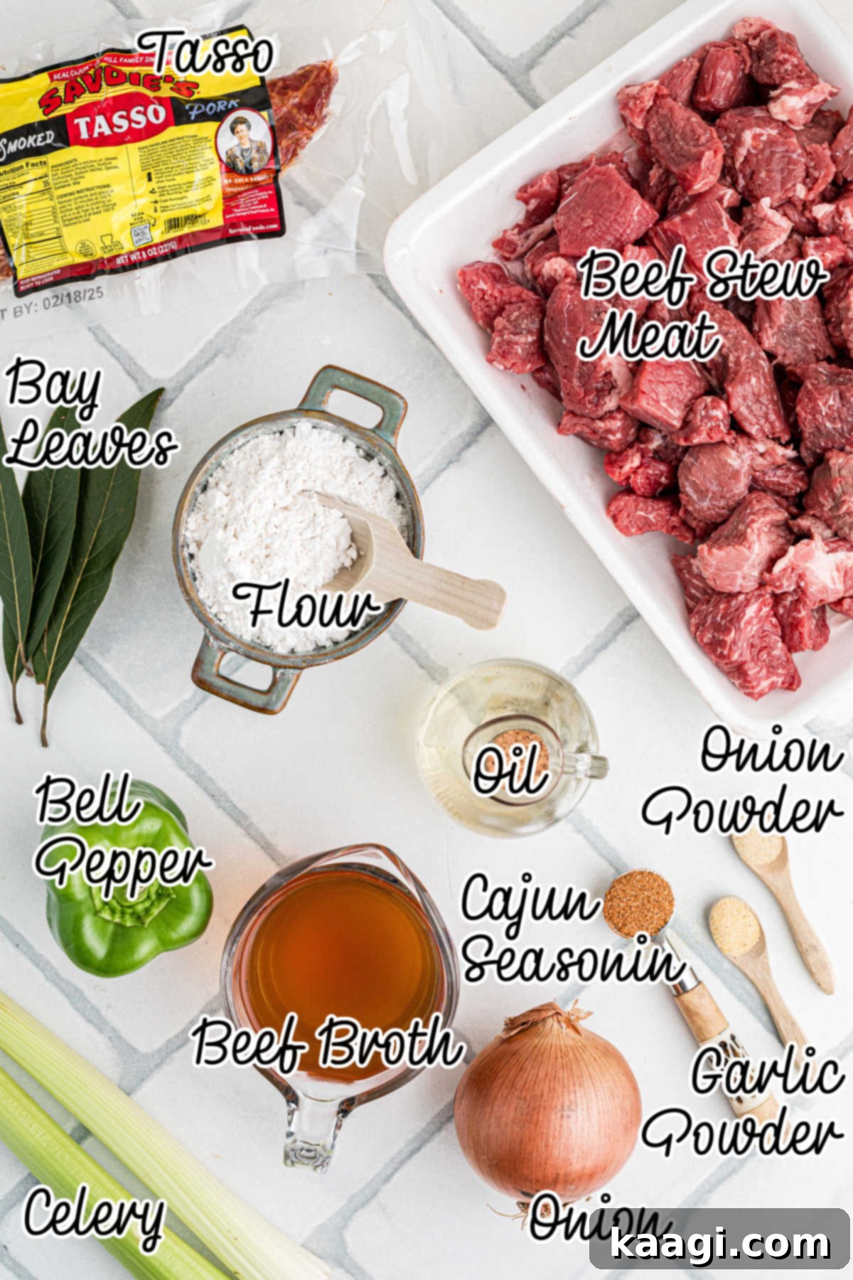 Soulful Southern Beef Gumbo 3 Ingredients needed to make a beef gumbo.