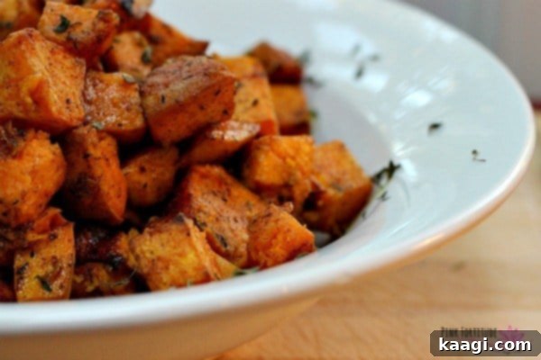 A wholesome dish of healthy sweet potatoes, sans marshmallows.