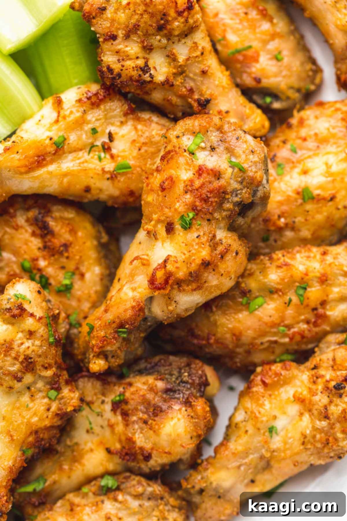 Extra crunchy Air Fryer Chicken Wings, perfectly crispy and golden, ideal for any gathering.