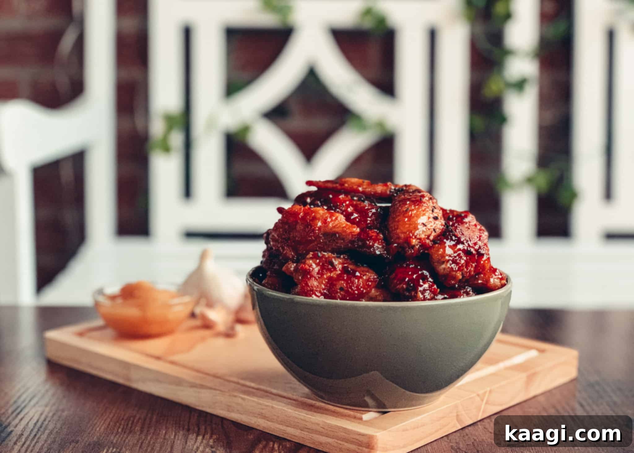 Fried Honey Garlic Chicken Wings, glistening with a sweet and savory sauce, perfect for game days.