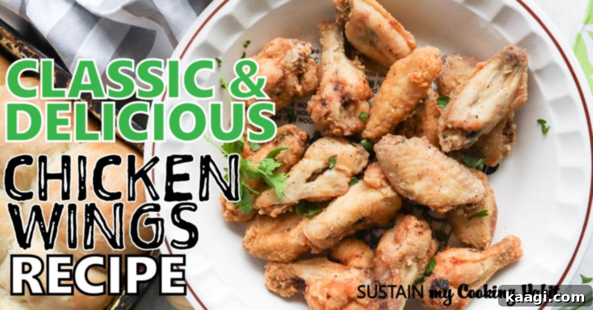 Classic, homestyle chicken wings with a crispy seasoned batter, ideal for a game day party.