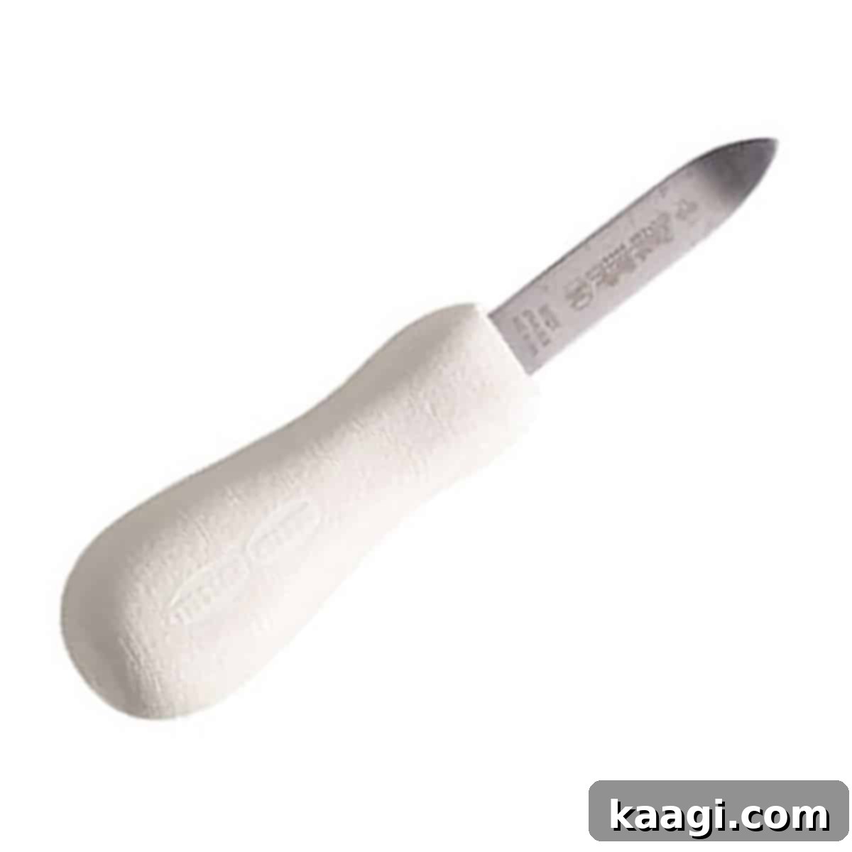 A high-quality oyster shucking knife, essential for opening fresh oysters.