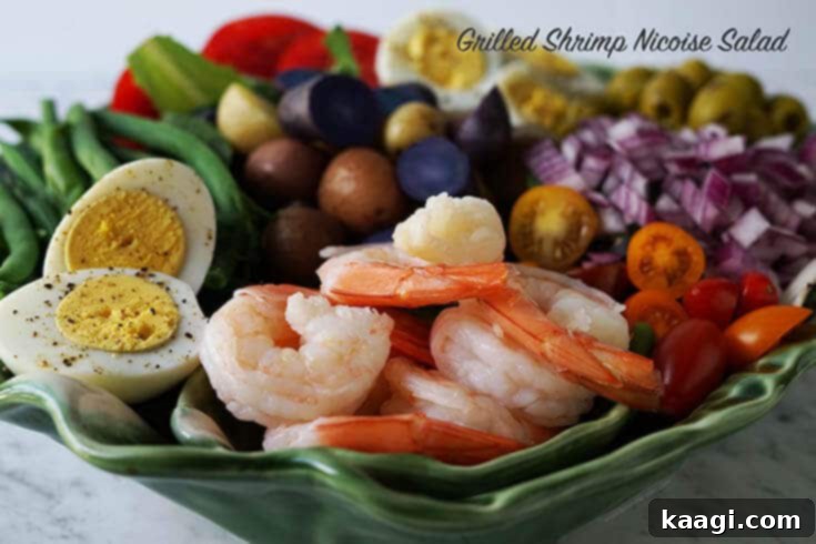 Grilled shrimp nicoise salad recipe