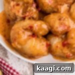 Close-up of a plate of boom boom shrimp, ready to be served and enjoyed.
