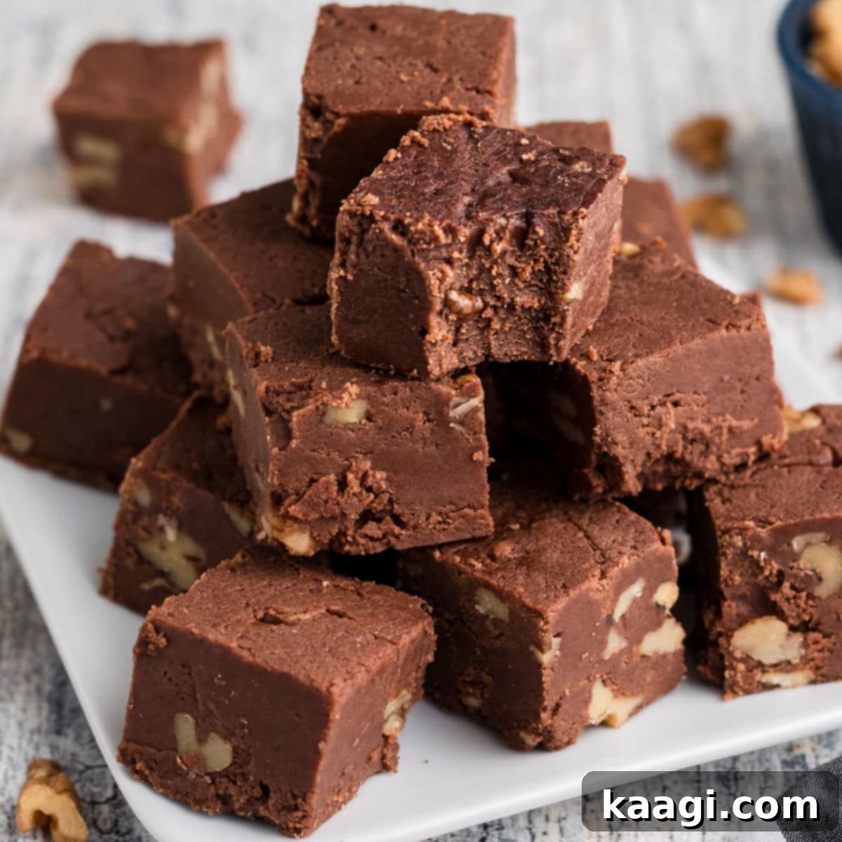 76 Effortless Christmas Goodies 16 Amish Fudge with a rich, dark chocolate color