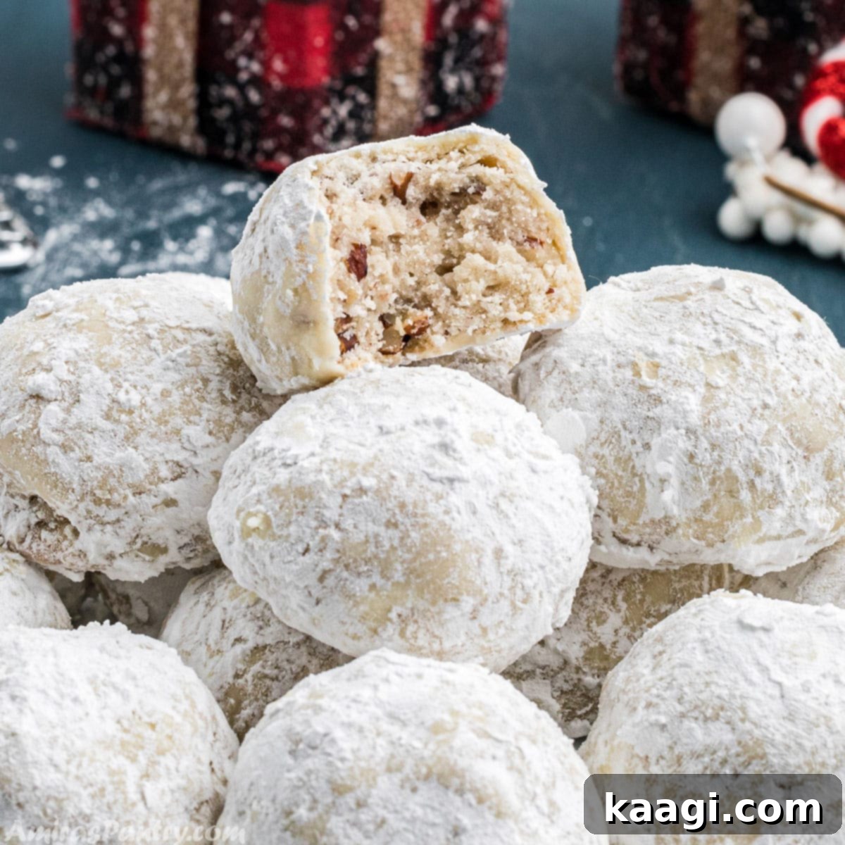 76 Effortless Christmas Goodies 27 Buttery Pecan Snowball Cookies dusted with powdered sugar