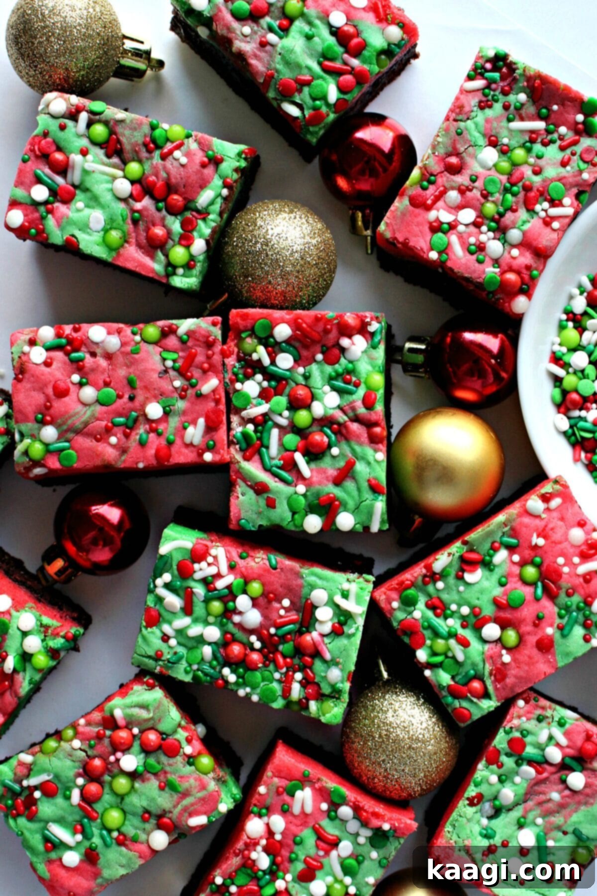 76 Effortless Christmas Goodies 4 White Chocolate Peppermint Christmas Brownies with candy cane pieces