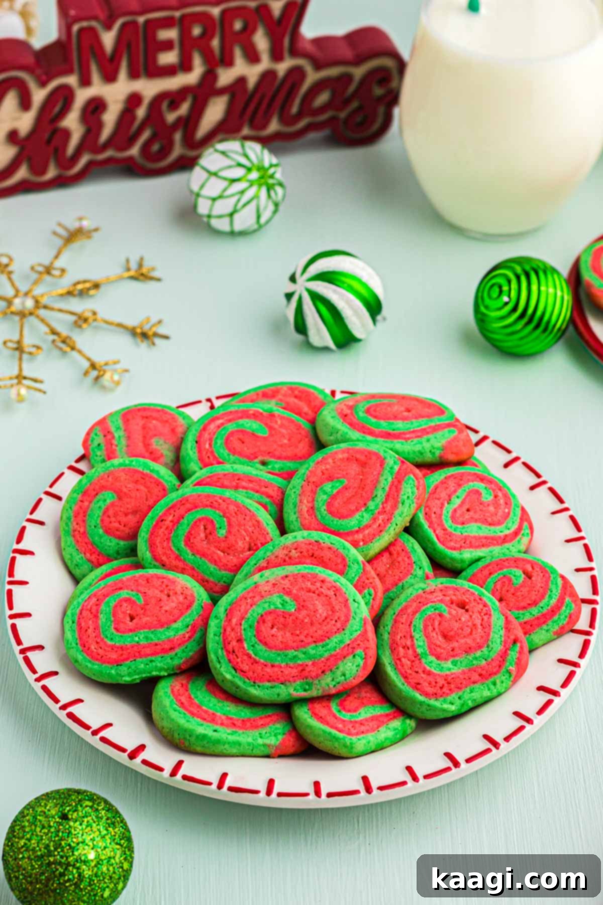 76 Effortless Christmas Goodies 62 Easy Christmas Pinwheel Cookies with red and white swirls