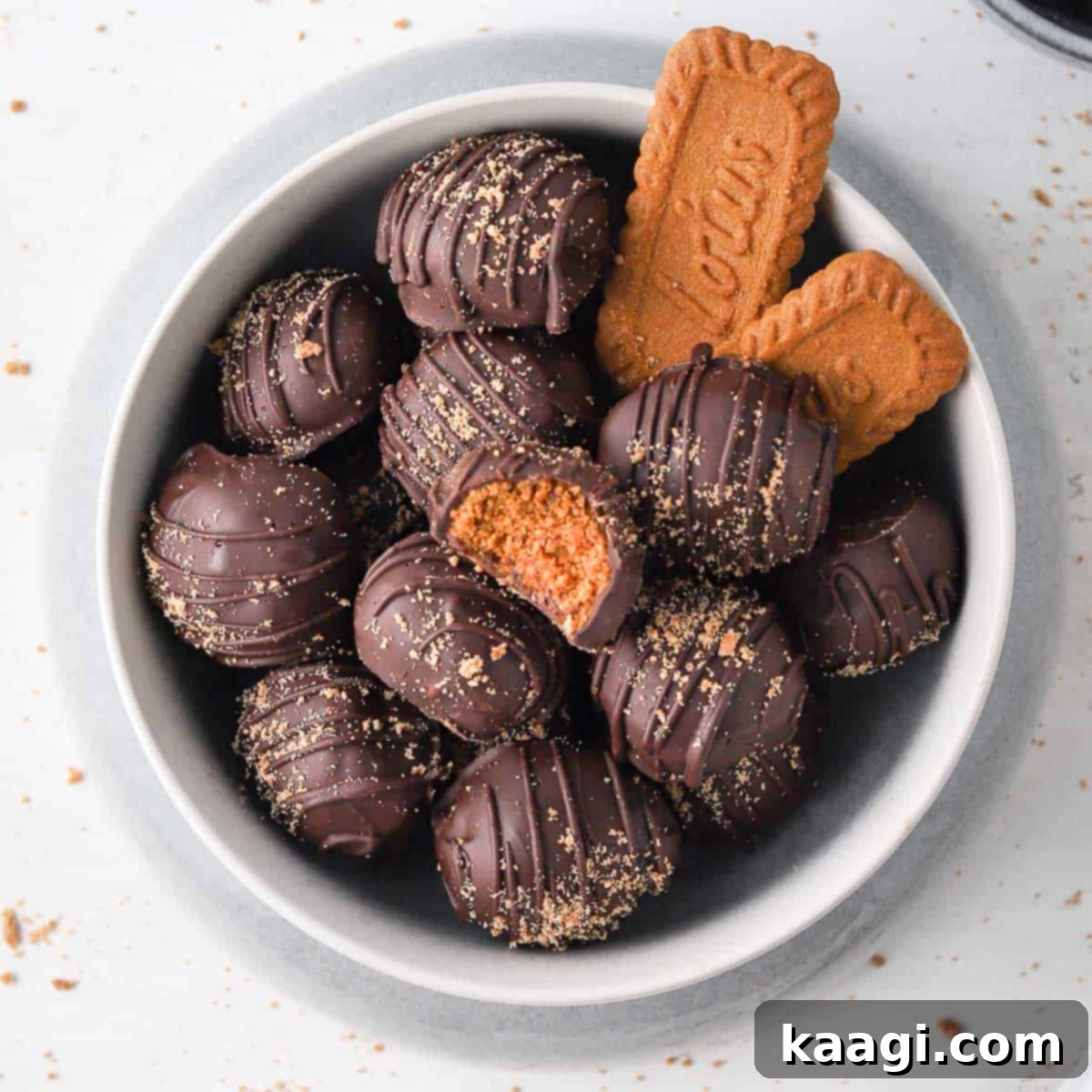 76 Effortless Christmas Goodies 69 Biscoff Truffles, bite-sized and decadent