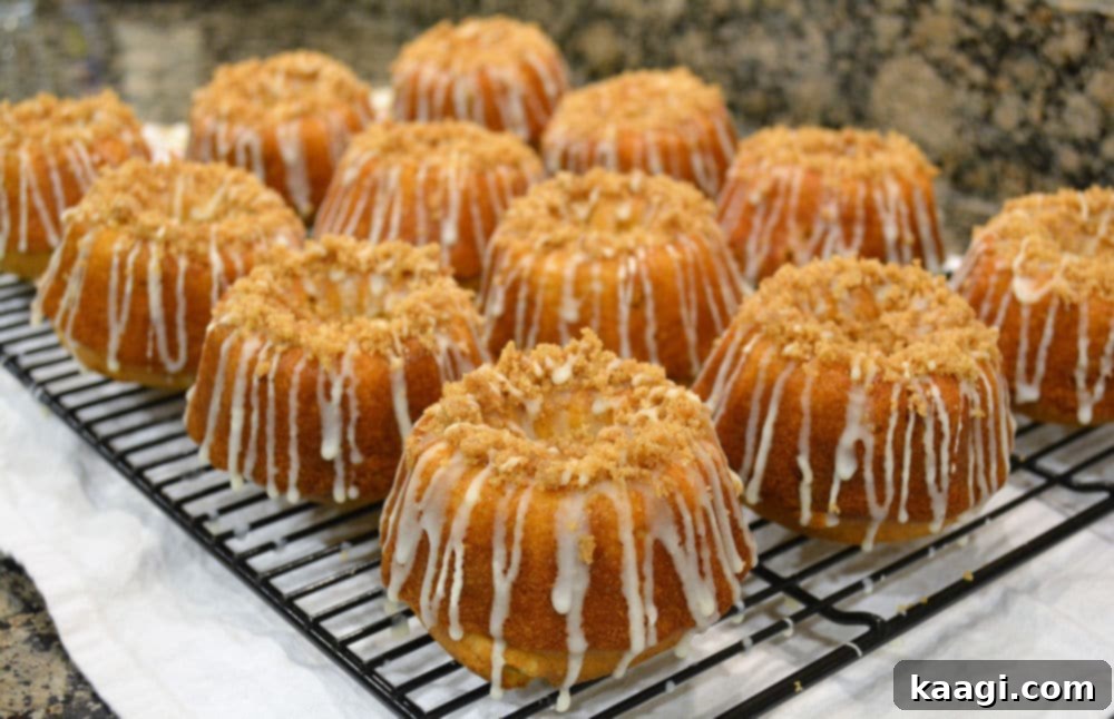 76 Effortless Christmas Goodies 93 White Chocolate Spiced Eggnog Bundt Cakes with a delicate glaze