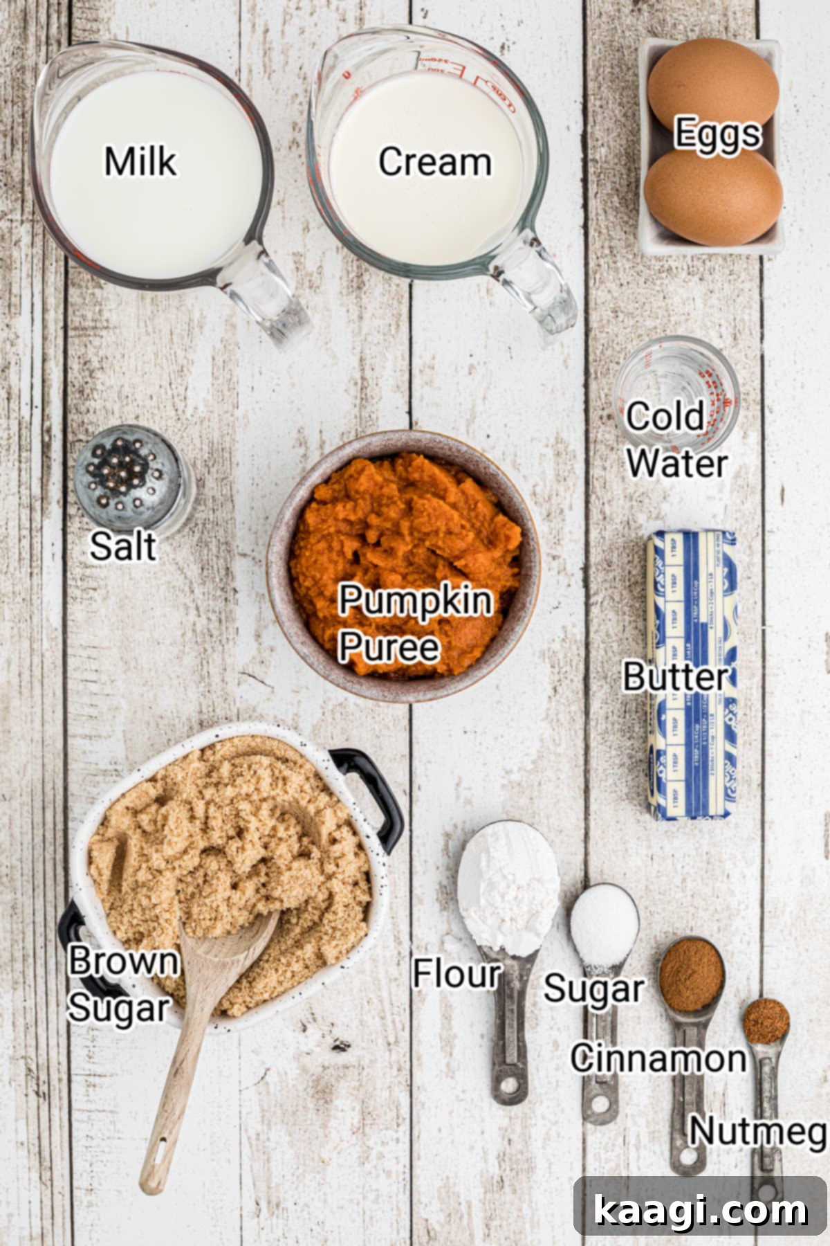 Amish Farmhouse Pumpkin Pie 3 ingredients needed to make an Amish Pumpkin Pie