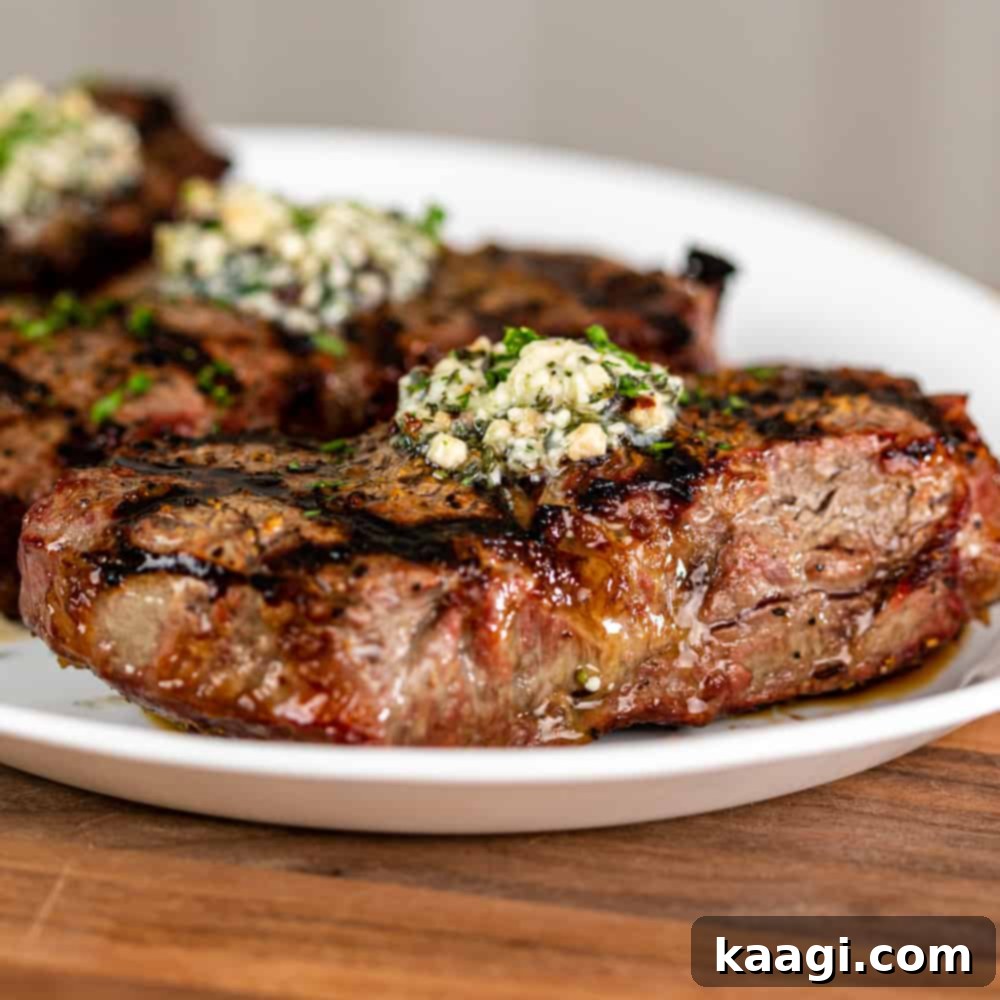 Southern Grilling Essentials 7 A perfectly grilled, juicy, and tender ribeye steak on a platter.