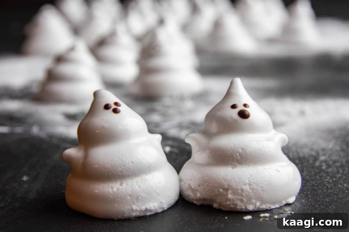 Mini Marshmallow Ghosts for Halloween.