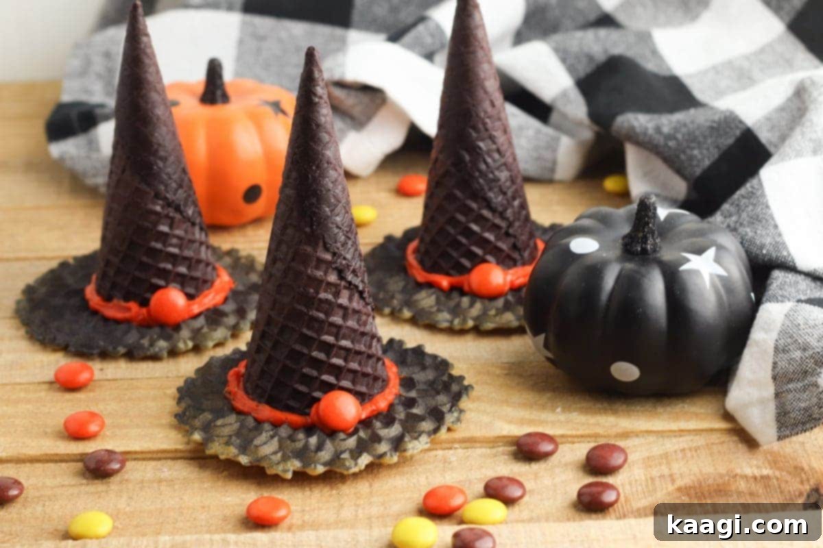Easy Witch Hat Cookies.