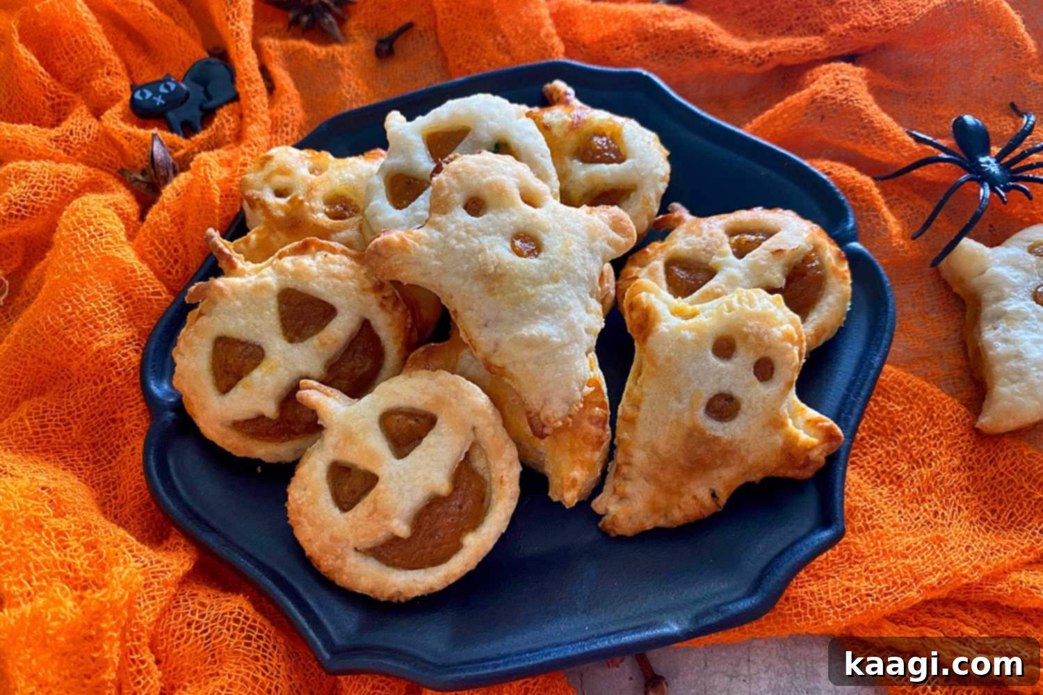 Instant Pot Halloween Pumpkin Empanadas.