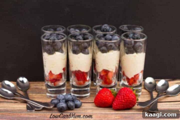 A refreshing Mascarpone Cream Mousse Dessert served in a glass with fresh berries, highlighting its creamy, light texture.