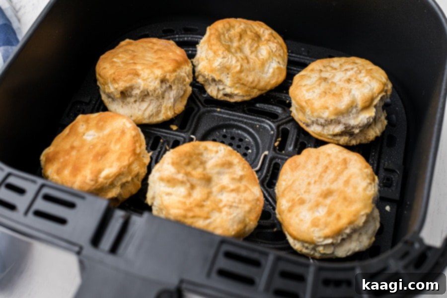 25 Must-Try Cajun Thanksgiving Side Dishes 14 air fryer basket with biscuits inside