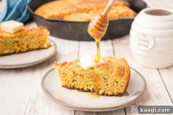 25 Must-Try Cajun Thanksgiving Side Dishes 19 slice of cornbread having honey drizzled on top