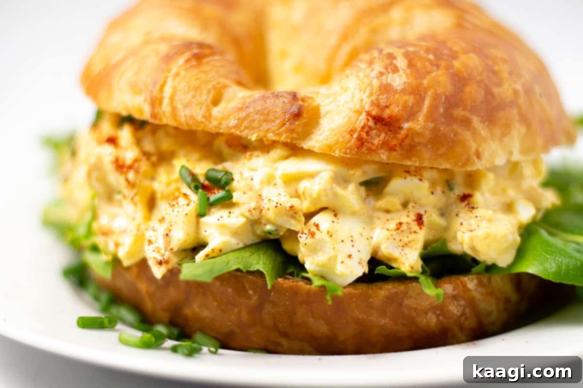 Second Life for Deviled Eggs 4 A serving of creamy deviled egg salad presented beautifully, highlighting its rich texture and appetizing appearance.